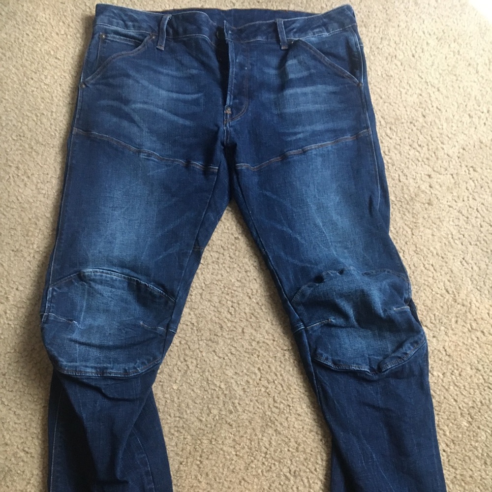 G star raw mens jeans biker slim 33